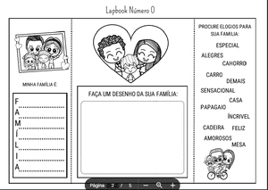 Lapbook e Viseira do Dia da Família