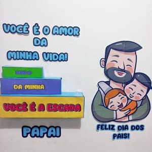 Painel Dia dos Pais 3D