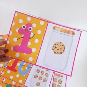 Cards dos números do 1 ao 10