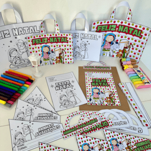 Kit Capas de Atividades Tema Natal Cristão