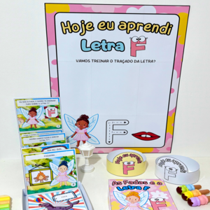 Kit História e Cartaz Letra “F”